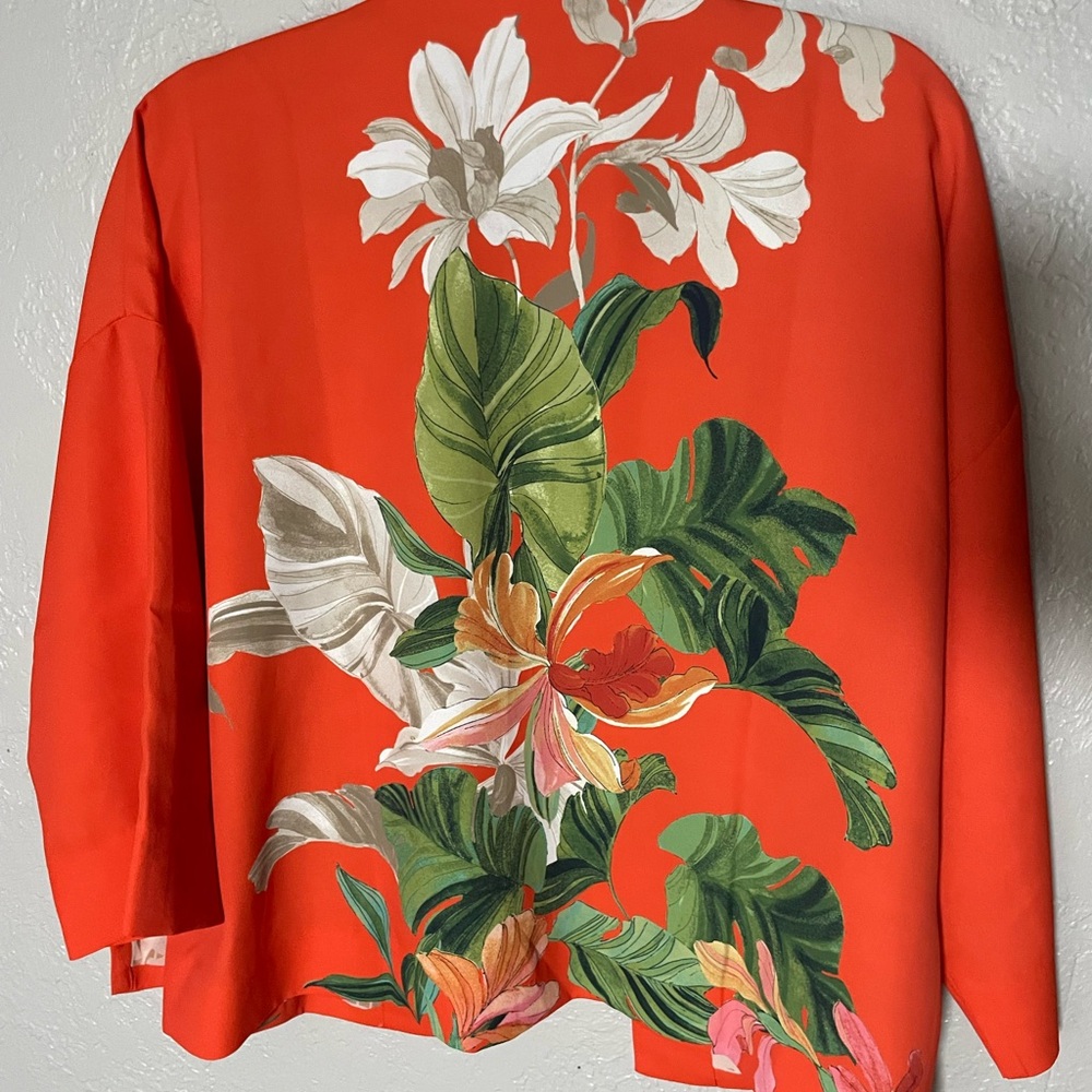 Chico's Tropical Floral Kimono - Picture 8 of 9